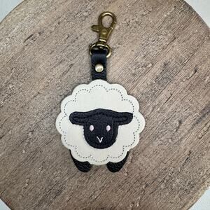 Portland Leather Sheep Purse Charm FAST SHIP Simone Farm Keychain NEW FAST SHIP